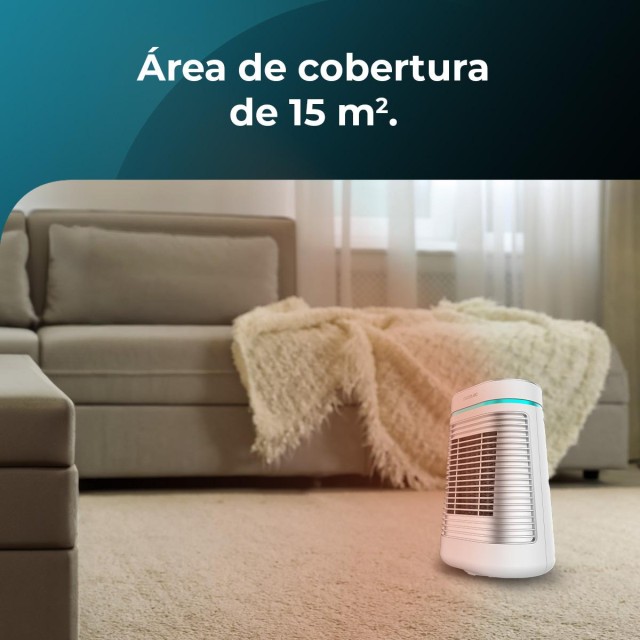 CECOTEC  Κεραμικό Θερμαντικό ReadyWarm 1550 Max με 1500 W, Περιστροφή, Ψηφιακή Οθόνη, Ρυθμιζόμενο Θερμοστάτη & 3 Λειτουργίες - Λευκό  CEC-08274