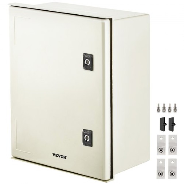 Κουτί Ηλεκτρικών Συνδέσεων VEVOR NEMA 4X, 40x30x20 εκ., Αδιάβροχο IP66, Μεταλλικό, Εσωτερικού/Εξωτερικού Χώρου  DQXFSBLG40X30X201V0