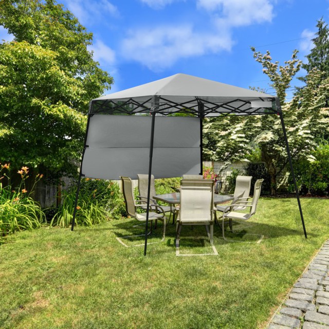 Costway Φορητό Γκρι Πάρτι Τέντα 181x181x210cm με Τσάντα OP70298GR