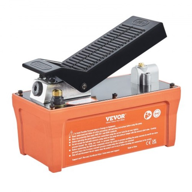 Αεροϋδραυλική Αντλία VEVOR 10,000 PSI, 1/2 Γαλ, Πορτοκαλί  CSMJTELE...