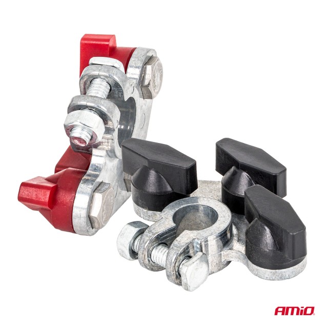 AMIO Σετ 2 τμχ Τερματικοί Ακροδέκτες Μπαταρίας ψευδαργύρου 800ΑΜΡ 0... AMIO Σετ 2 τμχ Τερματικοί Ακροδέκτες Μπαταρίας ψευδαργύρου 800ΑΜΡ 0...