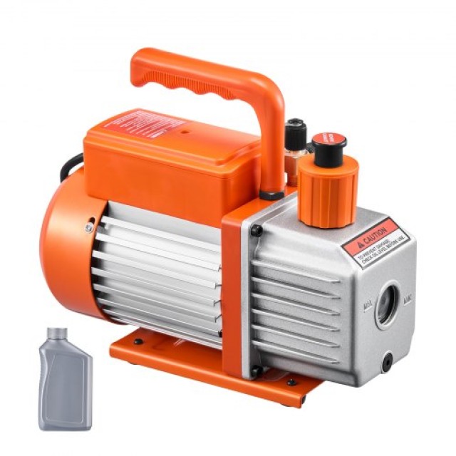 VEVOR Αντλία Κενού 4 CFM HVAC Μονοβάθμια Περιστροφική Αντλία Πτερυγίων με Συμπεριλαμβανόμενο Λάδι ZKBLJDJ13HP4ZR22YV2