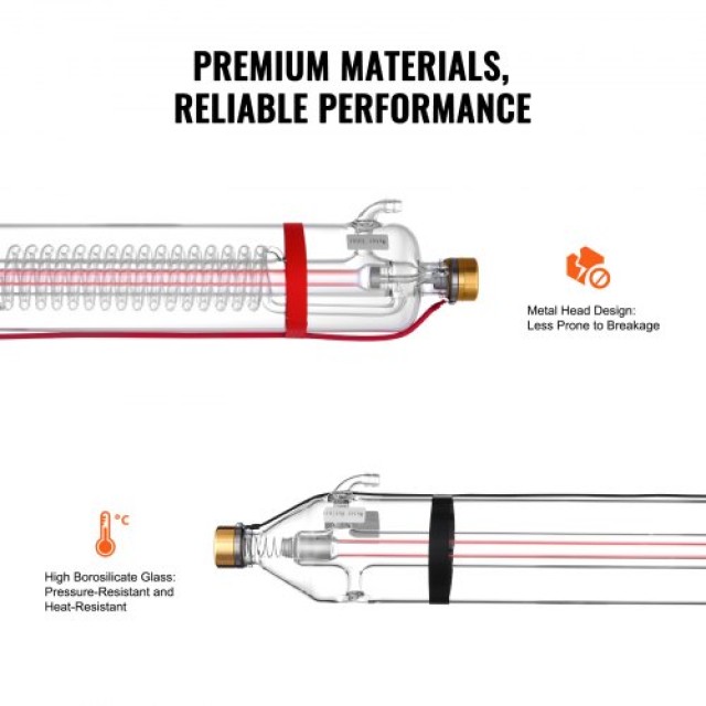 VEVOR  Λέιζερ CO2 130W, 1650mm, Γυάλινος Σωλήνας Κοπής CO2JGG130W00KXS3BV9