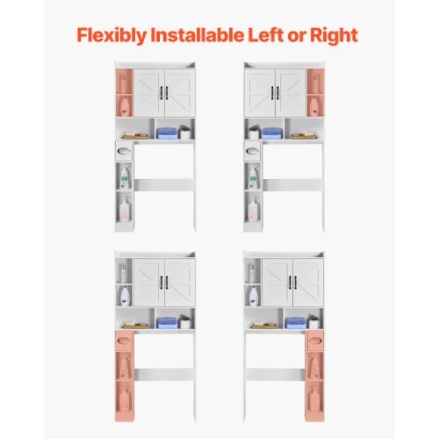 VEVOR Λευκή Ντουλάπα Αποθήκευσης Μπάνιου με Ρυθμιζόμενο Ράφι 66 CWT... VEVOR Λευκή Ντουλάπα Αποθήκευσης Μπάνιου με Ρυθμιζόμενο Ράφι 66 CWT...