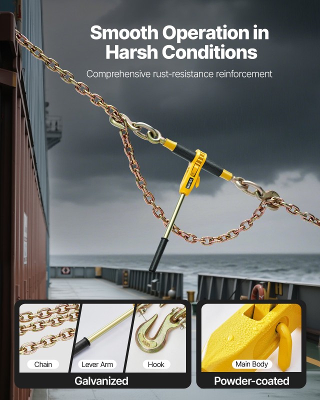 VEVOR Δεσμευτής Αλυσίδας Ράτσετ G80 για Μεταφορά DLTJLLJQ4PCSLEUKA0... VEVOR Δεσμευτής Αλυσίδας Ράτσετ G80 για Μεταφορά DLTJLLJQ4PCSLEUKA0...