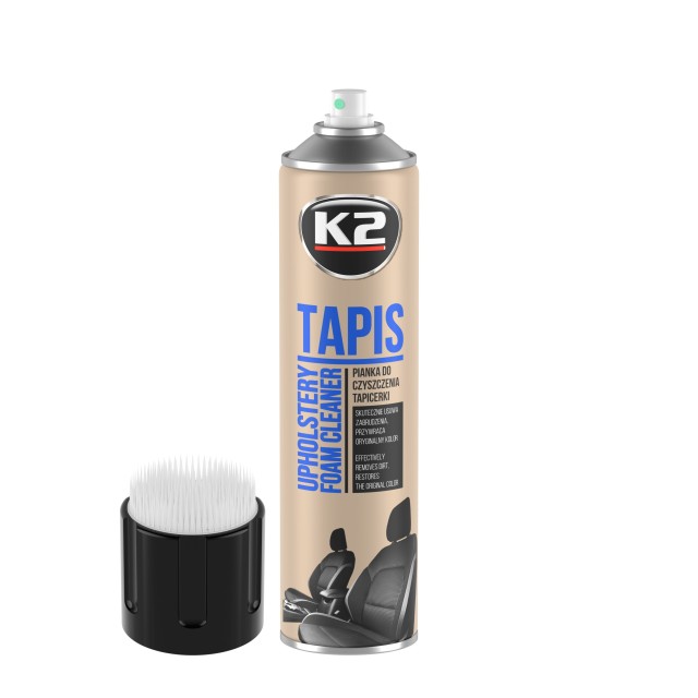 K2 TAPIS Καθαριστικό Ταπετσαρίας Αυτοκινήτου με Βούρτσα 600ml K206B