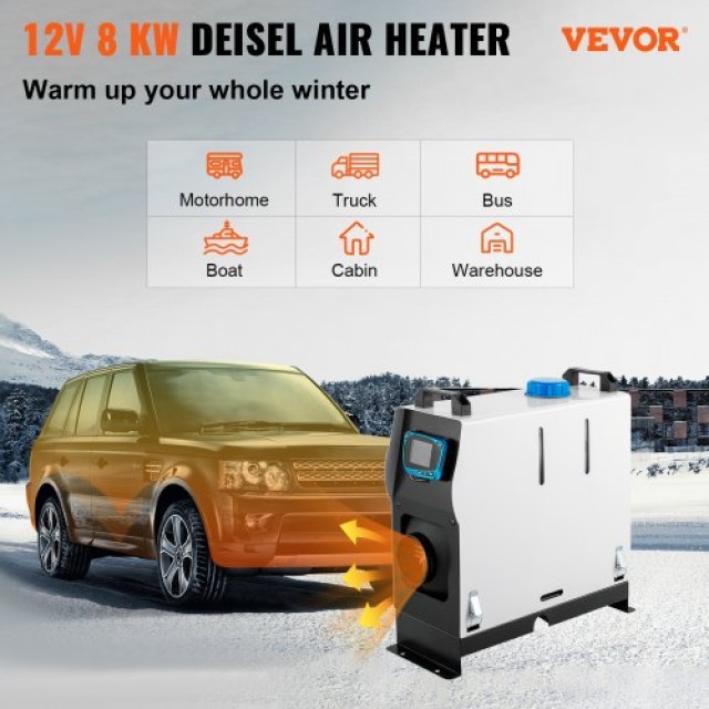 VEVOR Θερμαντήρας Ντίζελ 8KW, 12V, για Αυτοκίνητα & Σκάφη  ZCJRQ8KWHYJKGGYB1V0