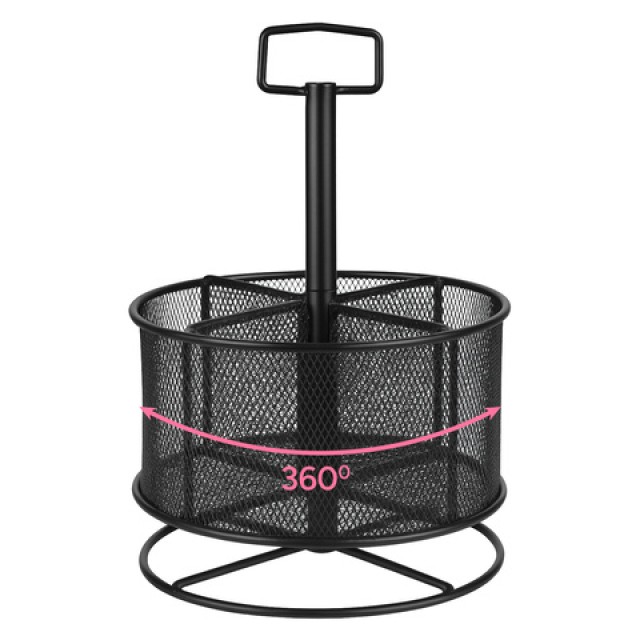 Maaleo Περιστρεφόμενος Μεταλλικός Οργανωτής Γραφείου Μαύρο με 4 Δι... Maaleo Περιστρεφόμενος Μεταλλικός Οργανωτής Γραφείου Μαύρο με 4 Δι...