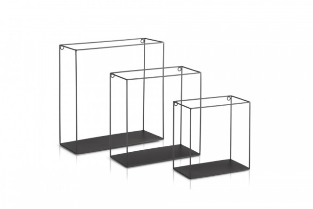 Ράφια Τοίχου Gerona Σετ 3 Τεμαχίων 22 x 12 x 22 cm, 27 x 12 x 27 cm, 32 x 12 x 32 cm 8719743323988  Lifa-Living