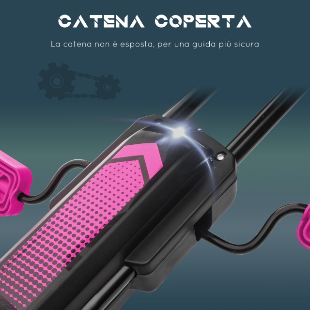 HOMCOM Παιδικό Ποδήλατο Go Kart για Παιδιά 5-12 Ετών με Ρυθμιζόμενο...