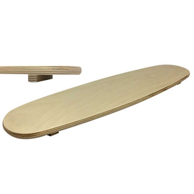 BAKAJI  Οβάλ Ξύλινη Πιατέλα 52x14cm από Κόντρα Πλακέ με Ποδαράκια γ...
