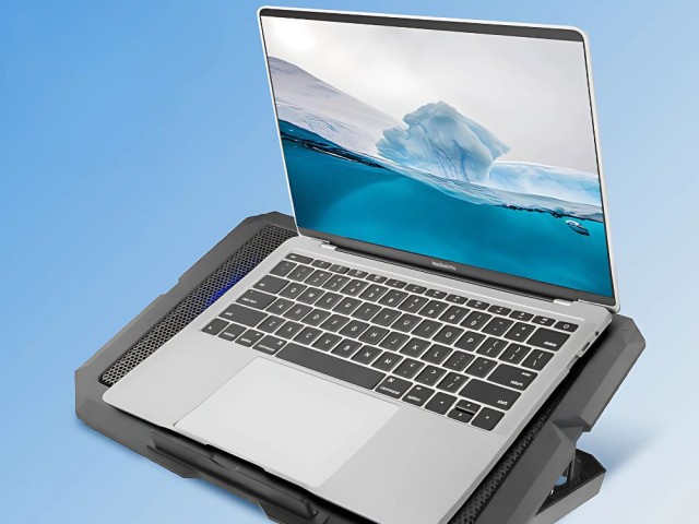 Ρυθμιζόμενη Βάση Ψύξης για Laptop με LED και Θύρες USB 590745137103...