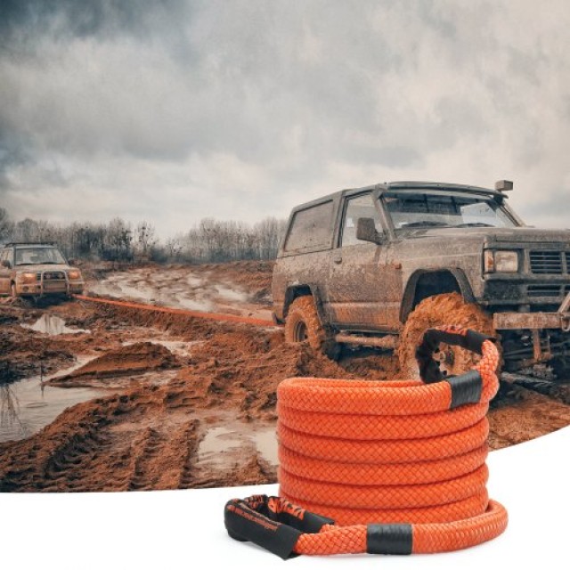 Σχοινί Ανάκτησης VEVOR 1 x 20 38,000 lbs για Jeep/Αυτοκίνητο/Φορτηγό/ATV/UTV/SUV/Τρακτέρ  SZNL1IN20FT0HUP3WV0