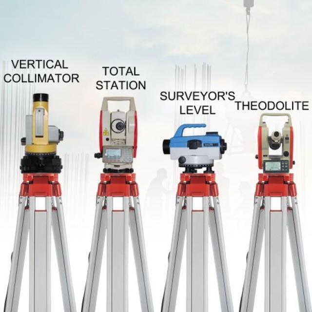 Αλουμινένιο Τρίποδο & Ράβδος 5μ για Laser/Dumpy Επίπεδο 1.65μ  SJJ+BCZH000000001V0