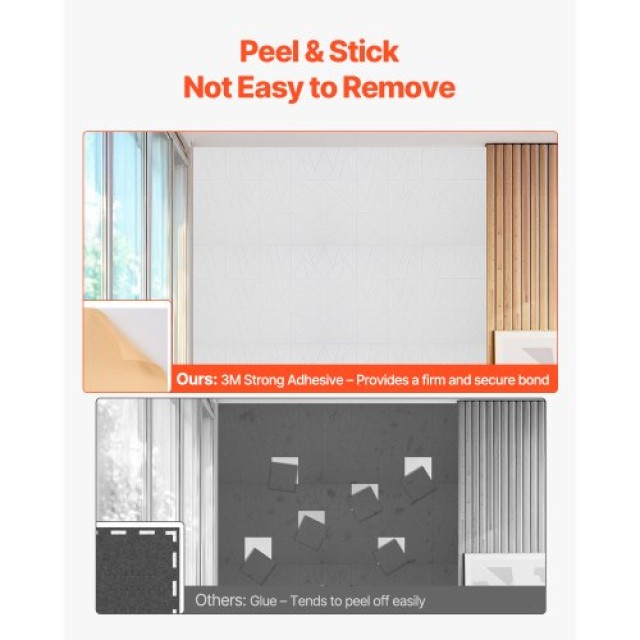 VEVOR 18 Πακέτα Αυτοκόλλητα Ακουστικά Πάνελ Λευκά JZGYBBSLG303T75I8...