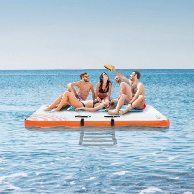 Φουσκωτή Πλατφόρμα VEVOR 6x5FT με Σκάλα & Τσάντα Μεταφοράς  CQFT6X5FTPTKVGF3VV0