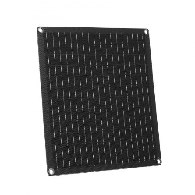 VEVOR Ηλιακός Φορτιστής Μπαταρίας 20W 12V με Έξυπνο Ελεγκτή & 3 Καλ...