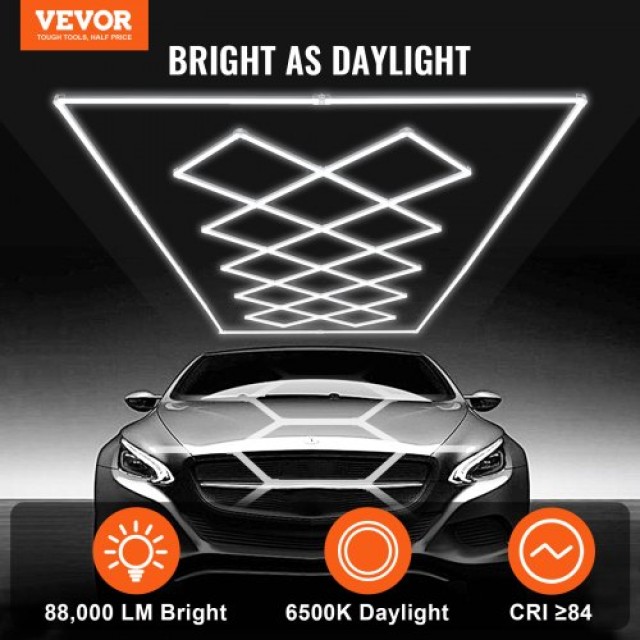 Φωτιστικό Γκαράζ LED VEVOR 88000LM 14 Πλέγματα  PJXCKDBS14G5DPQ8EV2