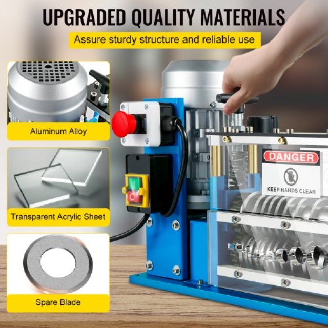 Ηλεκτρική Μηχανή Απογύμνωσης Καλωδίων VEVOR, 11 Κανάλια, 10 Λεπίδες...