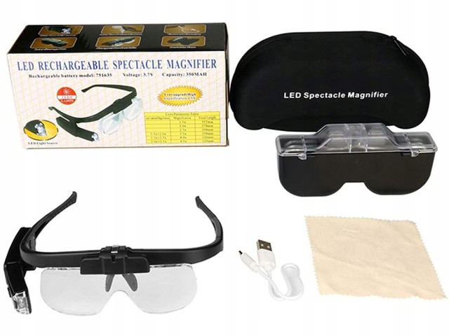 Verk Group Μεγεθυντικός Φακός Κεφαλής με LED από 1.5x έως 4.5x Προσ...