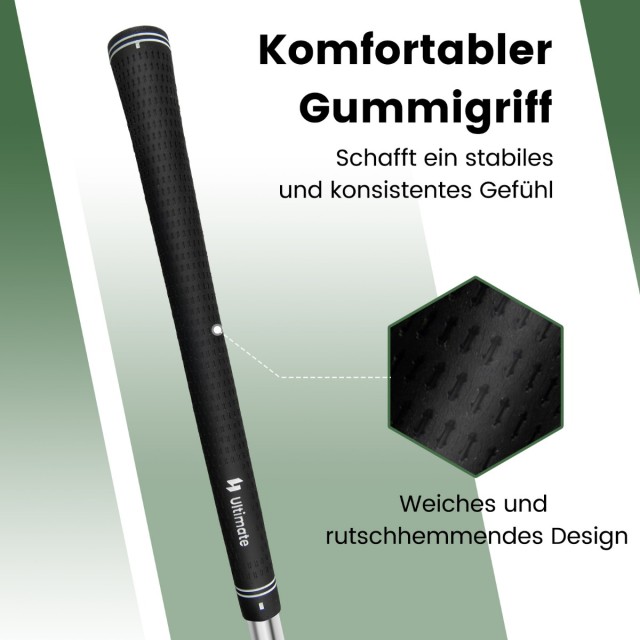 Costway  Γκολφ Τσίπερ με Κεφαλή από Ανοξείδωτο Ατσάλι & Αντιολισθητ...