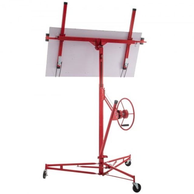 VEVOR Ανυψωτικό Γυψοσανίδας 16ft, 150lb, Τηλεσκοπικός Βραχίονας & 3 Τροχοί  SGBSJJHSB16FTDLQLV0