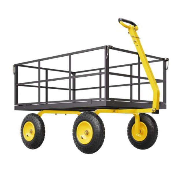 VEVOR Ατσάλινο Καρότσι Κήπου 1400lb Βαρέως Τύπου με Ρόδες 13in ZXHYTCHH1400QIBNMV0