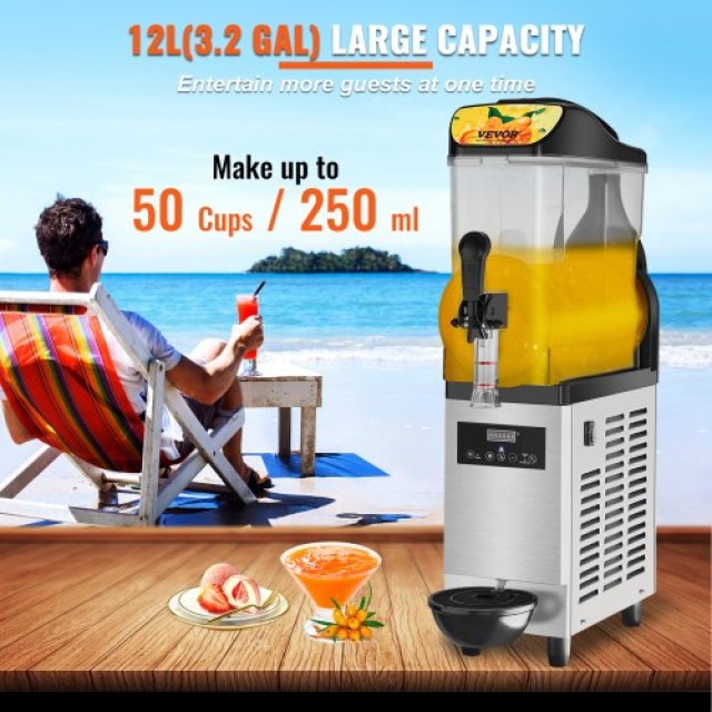 Επαγγελματική Μηχανή Γρανίτας VEVOR, 12L, 220V 550W, Ανοξείδωτη  JJKXRJHSGOC12VFHAV2