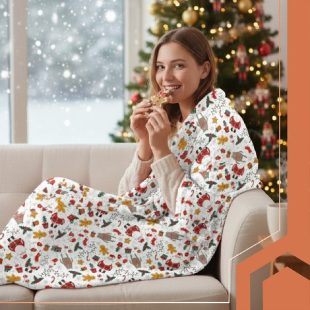 Ruhhy Χριστουγεννιάτικη Κουβέρτα Κάλυμμα Κρεβατιού 150x200cm  26608