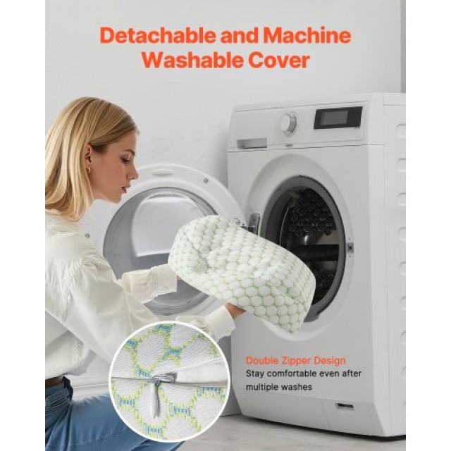 VEVOR Μαξιλάρι Εγκυμοσύνης W Σχήμα Μαλακό & Αναπνεύσιμο για Εγκύους...