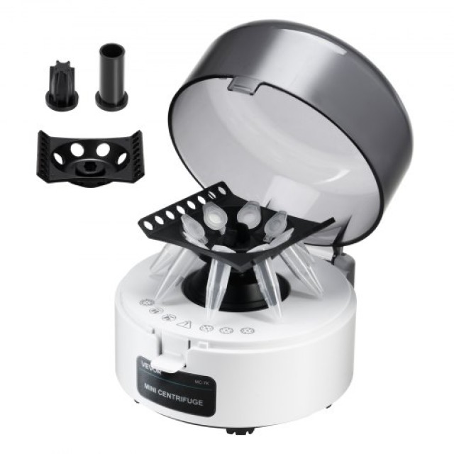 VEVOR Μίνι Φυγόκεντρος 7000rpm με 2-σε-1 Ρότορα για 0.2/1.5/2ml Δοκ...