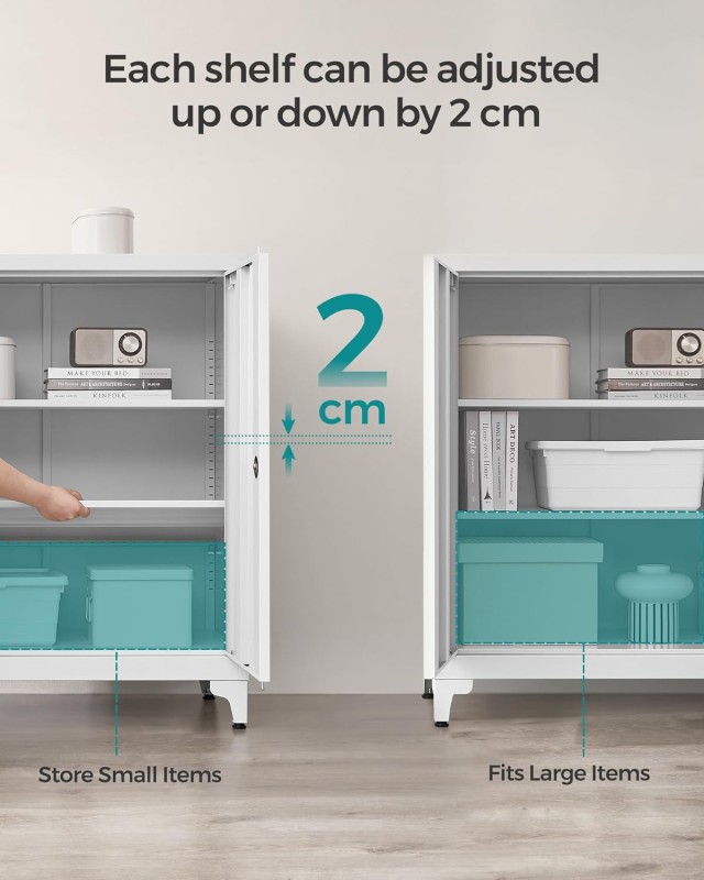 SONGMICS Πολυχρηστική  Nτουλάπα Γραφείου  40 x 80 x 90 cm με  Μοντέ...