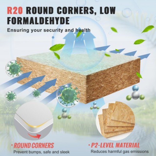 VEVOR Επιφάνεια Γραφείου 120x75x2.5 εκ. από Μοριοσανίδα 100 κιλά  GZTZMBHB4830TRBJTV0