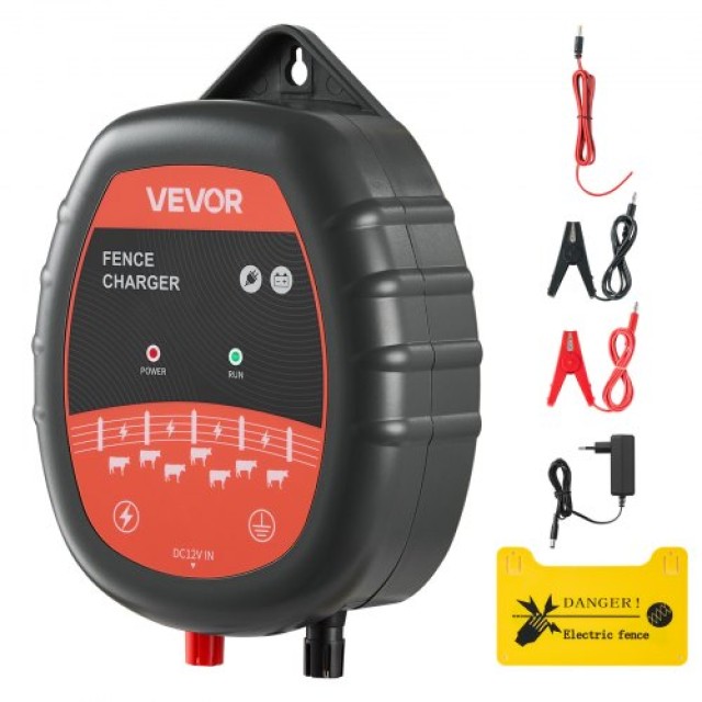 VEVOR Ηλεκτρική Συσκευή Φράχτη 10kV 1J 1.86 Μίλια AC DC JZLKOZ075J1...
