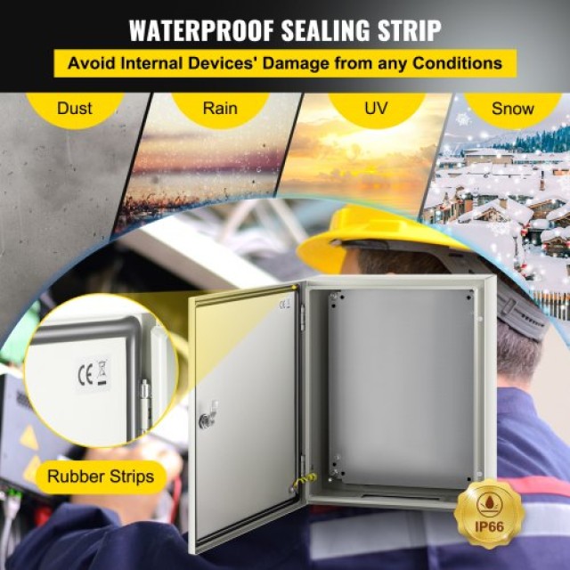 VEVOR NEMA Χαλύβδινο Κουτί 20x16x6 IP66 Εξωτερικού/Εσωτερικού Χώρου...