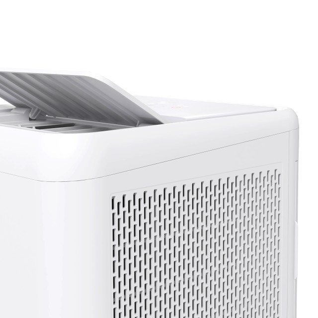 Φορητό κλιματιστικό HOMCOM 1250W με 5 λειτουργίες και χρονοδιακόπτη 24 ωρών, 35,5x35x70 cm, Λευκό 823-056V90WT