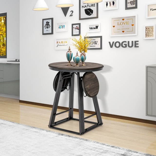 Costway Σύγχρονο Σετ Τραπεζιού και Σκαμπό 206,5 x 77,5 x 90 cm  με ...