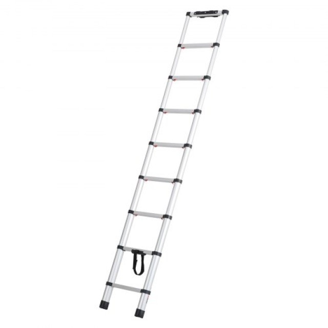 VEVOR Τηλεσκοπική Σκάλα Επέκτασης 8.5FT με Κουμπί Ανάκλησης, Αντοχή 375 Λίβρες SSLTNLSLK85FO00LTV0