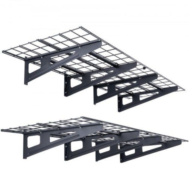 Ράφια Γκαράζ VEVOR, Σετ 2, 6 x 2 ft, Βαρέως Τύπου, 1000 lbs, Τοίχου, Αποθήκευση Γκαράζ  QXCKGBDHSSC725OF5V0