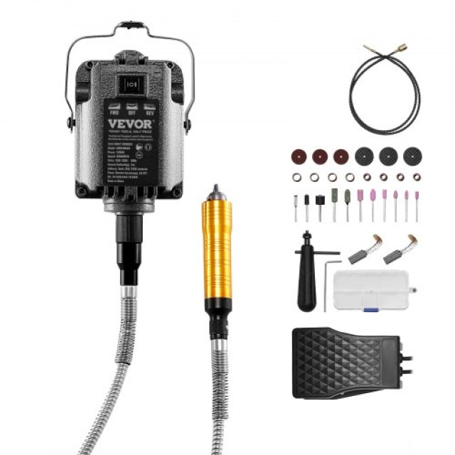 VEVOR Ευέλικτος Τροχός 1000W με Πεντάλ & 31 Αξεσουάρ DDDMJ1000WYXX9PBKV2