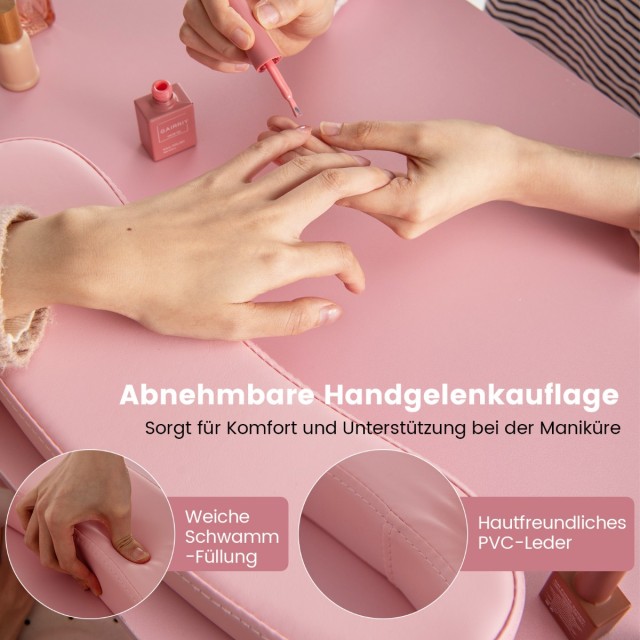 Costway Τραπέζι Μανικιούρ με Αποθηκευτικό Χώρο και Ανθεκτική Επιφάν... Costway Τραπέζι Μανικιούρ με Αποθηκευτικό Χώρο και Ανθεκτική Επιφάν...