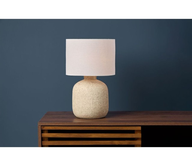 Ostaria Λάμπα Κεραμική Finland Μπεζ D25cm -37523