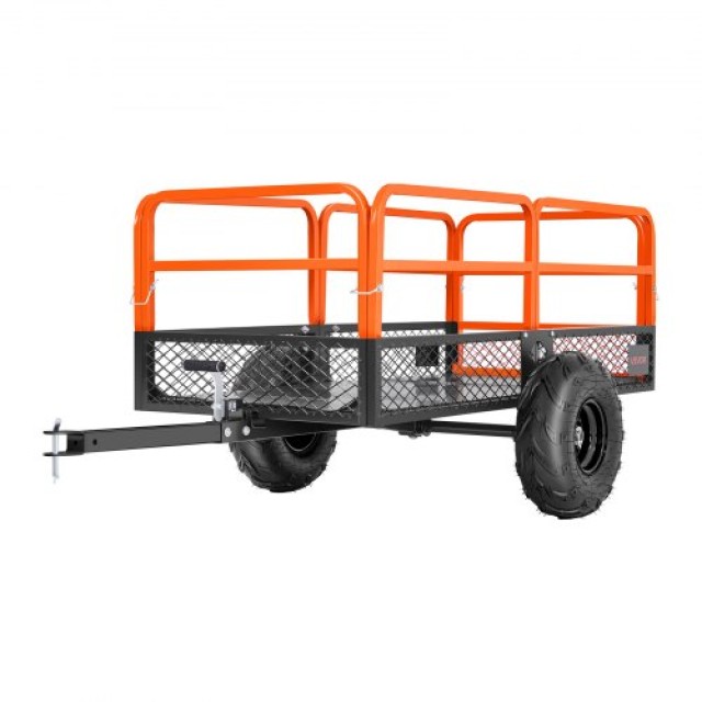 VEVOR Ατσάλινο Τρέιλερ Κήπου 22 Cu. Ft 1600 lbs για Ρυμούλκηση HYTC...