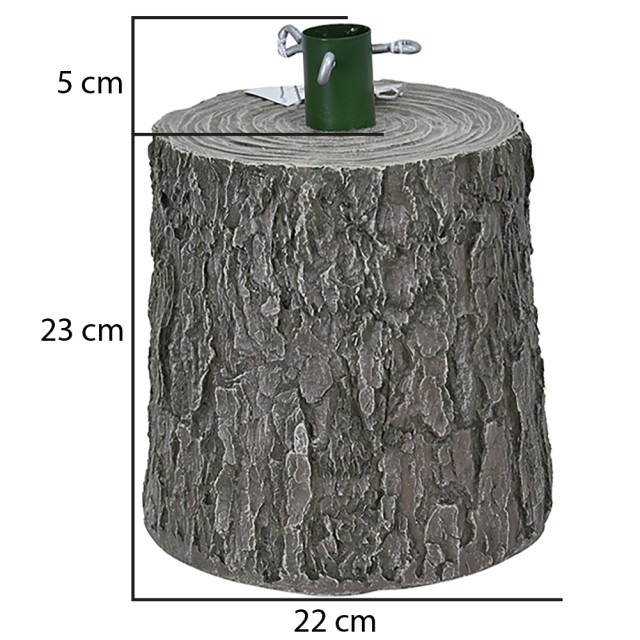 BAKAJI Γκρι Βάση Υποστήριξης Χριστουγεννιάτικου Δέντρου 28cm Ρεαλισ...