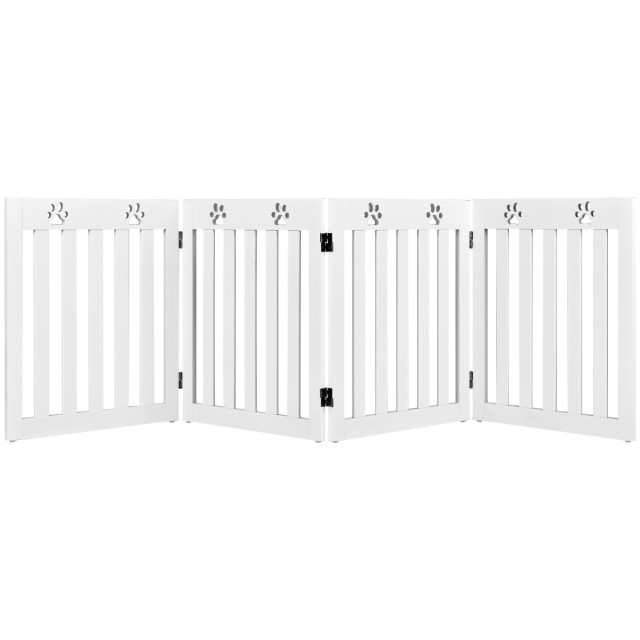 Costway Ξύλινο Πτυσσόμενο Παιδικό Πόρτα Ασφαλείας για Σκάλες 60 εκ....