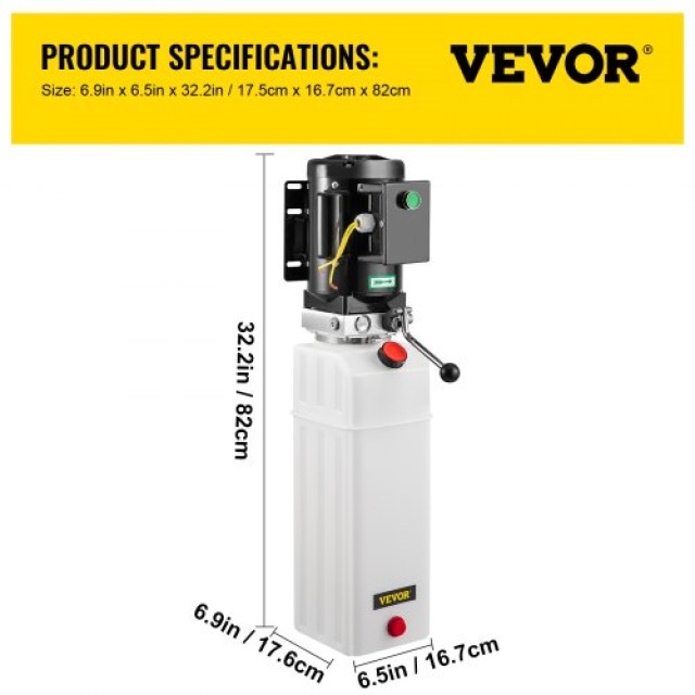 VEVOR 6L Αντλία Υδραυλικού Ανυψωτήρα Αυτοκινήτου 220V 50Hz 1φ 2750 PSI  QCJSQSLK000000001V0