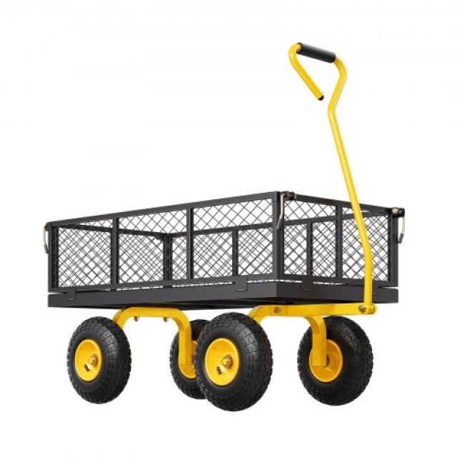 VEVOR Ατσάλινο Καρότσι Κήπου 900lb Βαρέως Τύπου με Ρόδες 10in ZXHYTCHH900L1UA7KV0