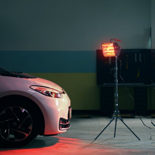 VEVOR Φορητή/Σταθερή Υπέρυθρη Λάμπα Βαφής 2000W για Στέγνωμα Αυτοκινήτων LYSKQD2000W0THJVCV2