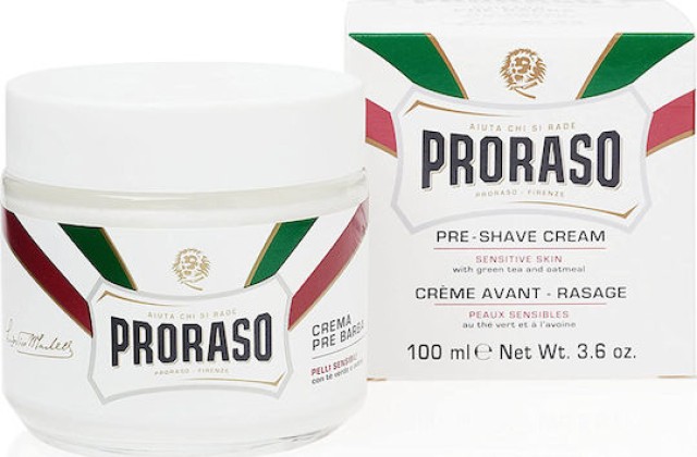 Proraso Κρέμα πριν το ξύρισμα Pre Barba Vaso Bianca Κατά των Ερεθισ...