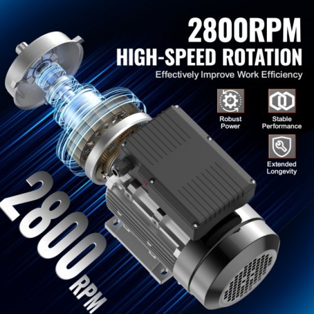 VEVOR Ηλεκτρικός Κινητήρας 1.1KW 2800RPM 220~240V  TYJLIECDJ345GMTI7V7